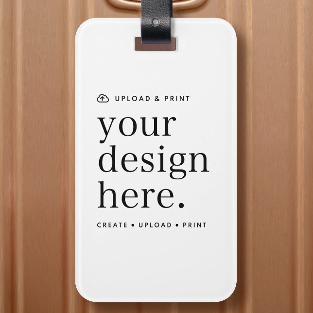 Etiqueta de bagagem Carregar seu Design (Versatile luggage tags for business travel, destination weddings, everyday travel, gifting & more!)