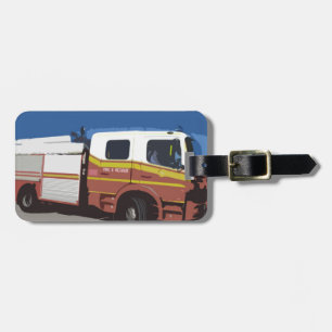 Etiqueta De Bagagem Carro de bombeiros