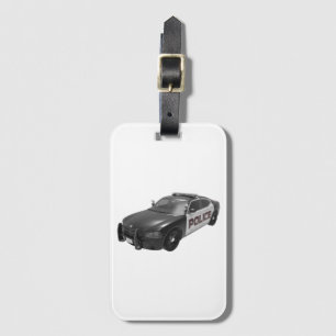 Etiqueta De Bagagem Carro de Formando da Academia de Polícia Polícia