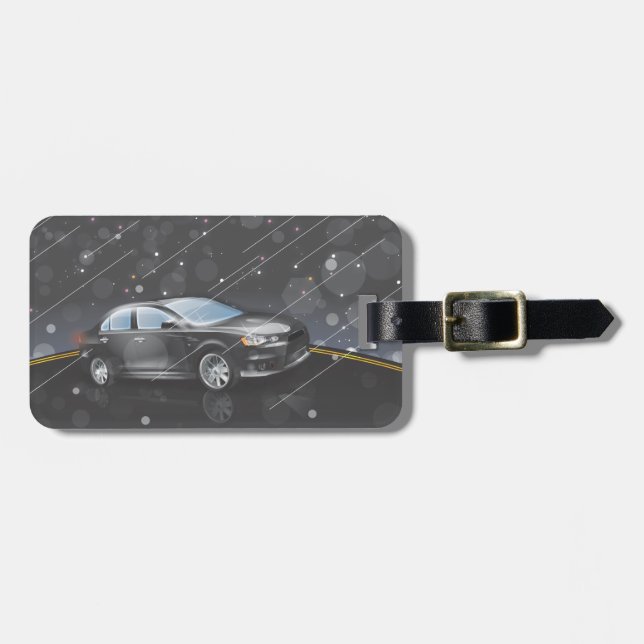 Etiqueta De Bagagem Carro Esportivo (Frente Horizontal)