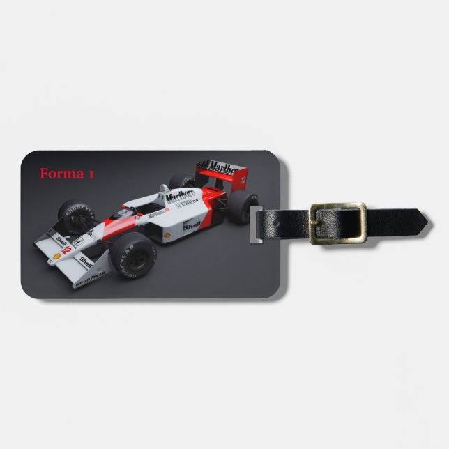 Etiqueta De Bagagem Carro Forma 1 (Frente Horizontal)