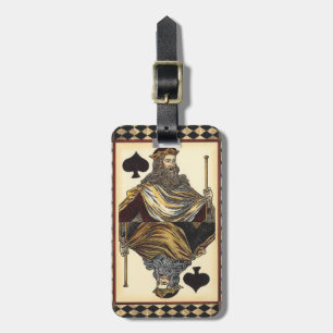 Etiqueta De Bagagem Cartão de Reprodução Rei dos Espadas pelo Vision S
