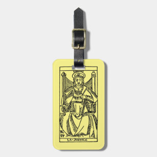Etiqueta De Bagagem Cartão de Tarot: Justiça