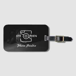 Etiqueta De Bagagem Cartão de visita de estúdio de fotos minimalista p