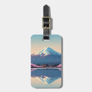 Etiqueta De Bagagem Cartão postal do Monte Fuji Fujisan Japão