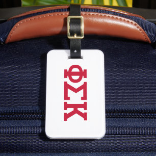 Etiqueta De Bagagem Cartas Phi Sigma Kappa