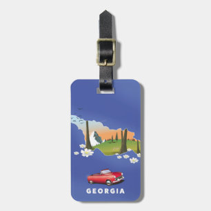 Etiqueta De Bagagem Cartaz de viagem da Geórgia