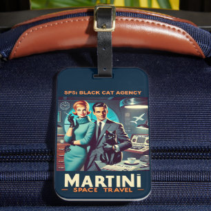 Etiqueta De Bagagem Cartaz de Viagem Espacial Martini SP5: Agência Bla