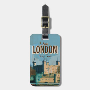 Etiqueta De Bagagem Cartaz de Viagem Vintage Londres
