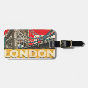 Etiqueta De Bagagem Cartaz Vintage Londres