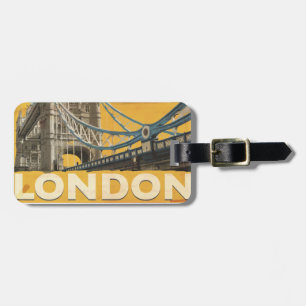 Etiqueta De Bagagem Cartaz Vintage Londres