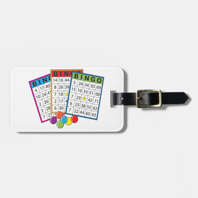 Etiqueta De Bagagem Cartões do Bingo (Frente Horizontal)