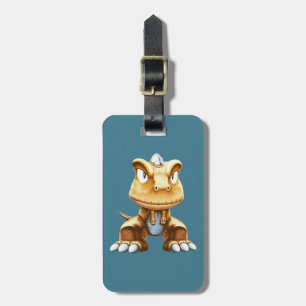Etiqueta De Bagagem Cartoon Dinossaur