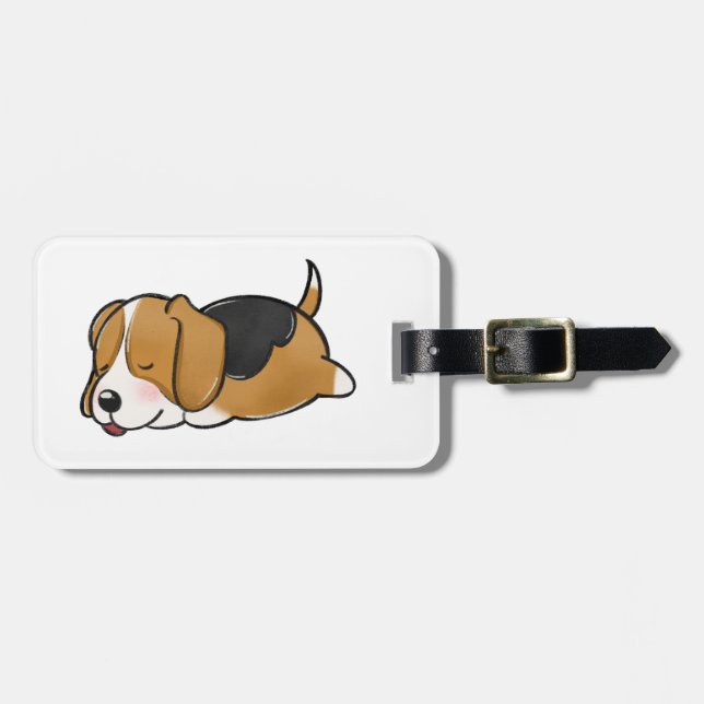 Etiqueta De Bagagem Cartoon Sleeping (Frente Horizontal)