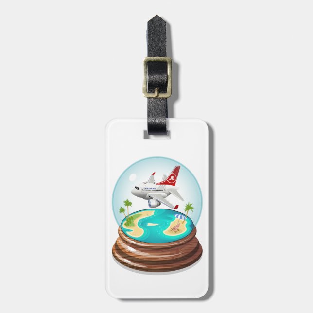 Etiqueta De Bagagem Cartoon Summer Cristal Ball (Frente Vertical)