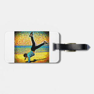 Etiqueta De Bagagem Cartwheel da praia