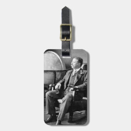 Etiqueta De Bagagem Casa do branco do vintage do presidente Teddy
