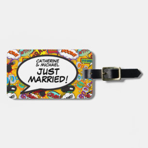 Etiqueta De Bagagem CASADOS Funny Colorido Personalizado