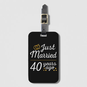 Etiqueta De Bagagem Casados há 40 Anos II
