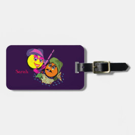 Etiqueta De Bagagem Casal de pesca