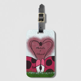 Etiqueta De Bagagem Casal Ladybug