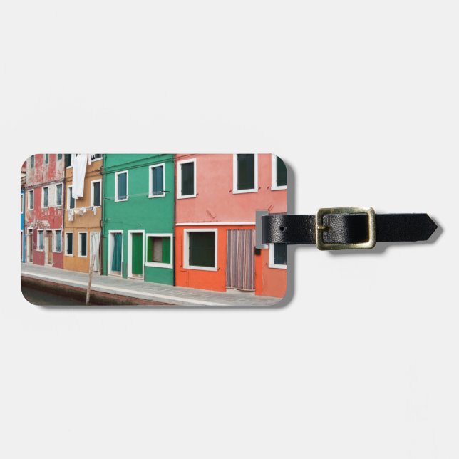 Etiqueta De Bagagem Casas à beira-mar (Frente Horizontal)