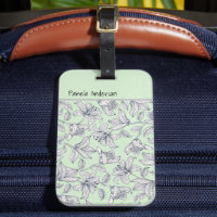 Caso do iPhone/iPad do Sage Floral Monograma