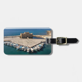 Etiqueta De Bagagem Castelo de Paphos e Porto - foto original