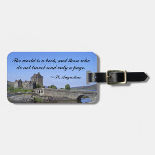 Etiqueta De Bagagem Castelo do Scottish de Eilean Donan