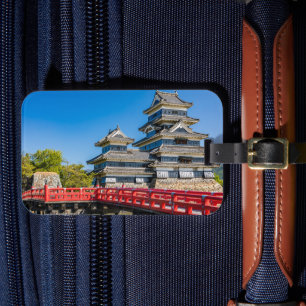 Etiqueta De Bagagem Castelo Matsumoto e ponte