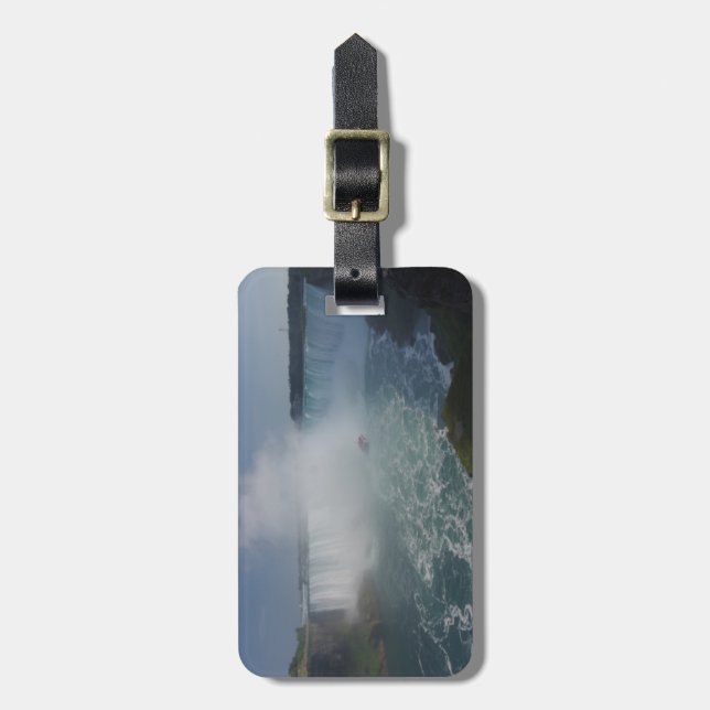 Etiqueta De Bagagem Cataratas em ferradura nas cataratas de Niágara (Frente Vertical)