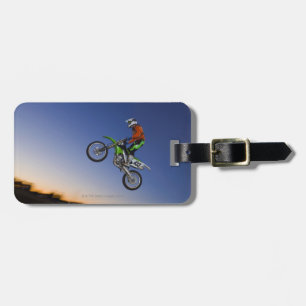 Etiqueta De Bagagem Cavaleiro de Motorcross