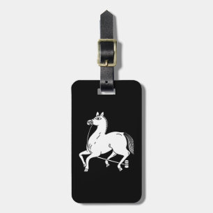 Etiqueta De Bagagem Cavalo campeão amarrado