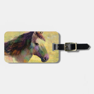 Etiqueta De Bagagem Cavalo da Aquarela