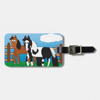 Etiqueta De Bagagem Cavalo dos desenhos animados