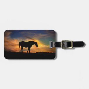 Etiqueta De Bagagem Cavalo e Pond 