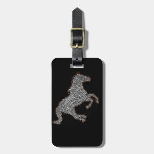 Etiqueta De Bagagem cavalo negro