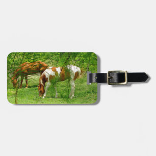 Etiqueta De Bagagem Cavalos de Verão