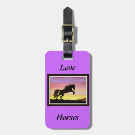 Etiqueta De Bagagem Cavalos do amor