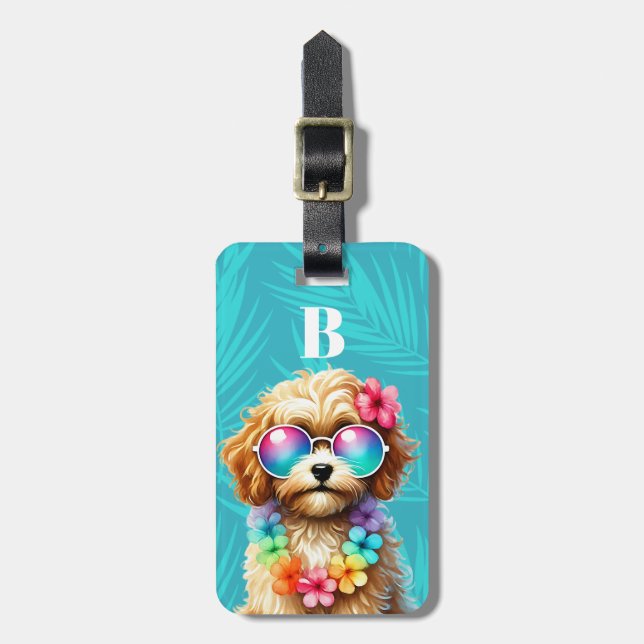 Etiqueta de Bagagem Cavapoo (Frente Vertical)