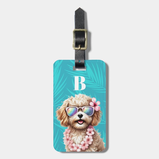 Etiqueta de Bagagem Cavapoo (Frente Vertical)