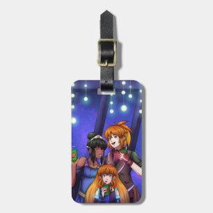 Etiqueta De Bagagem Celebração Espacial de Ano Novo