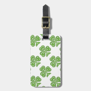 Etiqueta De Bagagem Celtic Knot Shamrock