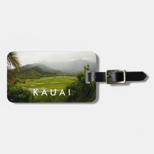 Etiqueta De Bagagem Cena da paisagem de Kauai, Havaí