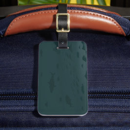 Etiqueta De Bagagem Cena Submarina do Oceano