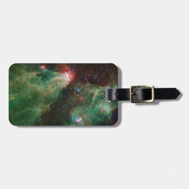 Etiqueta De Bagagem Cepheus B e C Nebulosa Verde (Frente Horizontal)