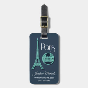 Etiqueta De Bagagem Cerceta de Paris