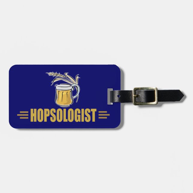 Etiqueta De Bagagem Cerveja Engraçada (Frente Horizontal)