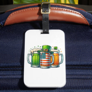 Etiqueta De Bagagem Cerveja Irlandesa Irlanda Dia de São Patrício Fest
