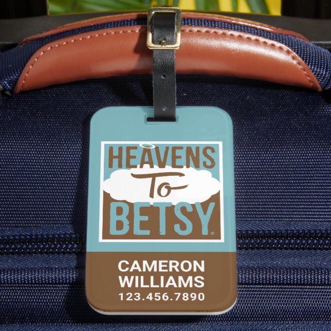 Etiqueta De Bagagem Céus A Betsy (Frente Insitu 2)